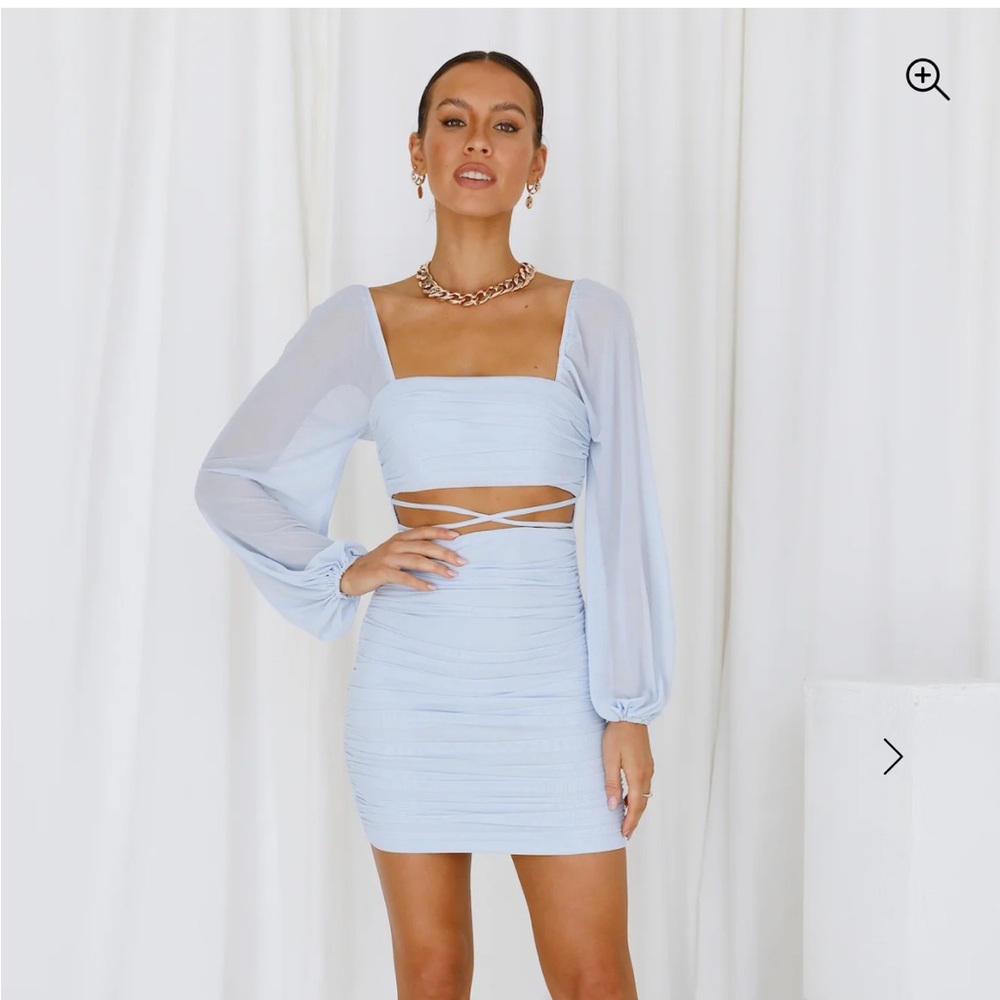 Hello Molly - Blue Dress - size large - Brand new with tags.